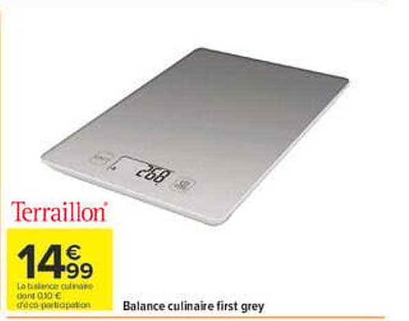 Balance culinaire first grey