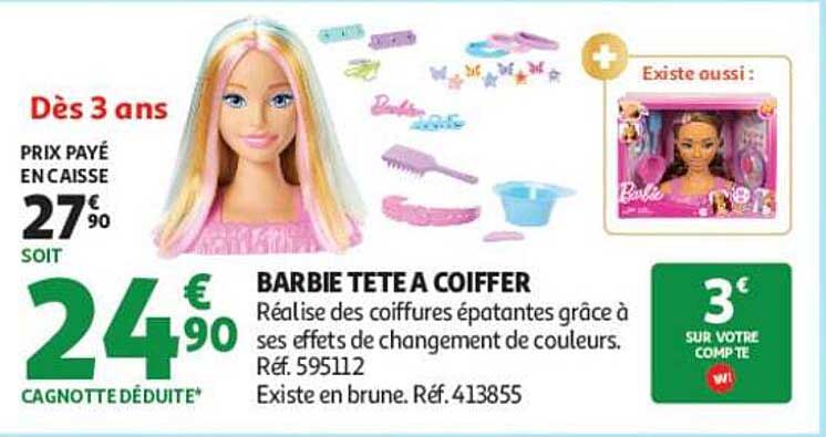 BARBIE TETE A COIFFER