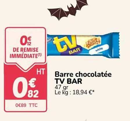 Barre chocolatée TV BAR