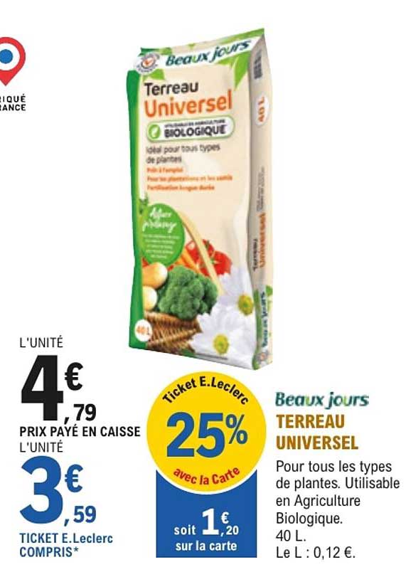 Beaux jours TERREAU UNIVERSEL