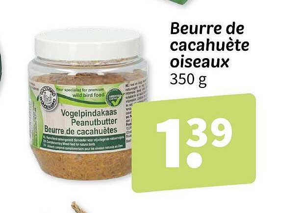 Beurre de cacahuète oiseaux 350 g