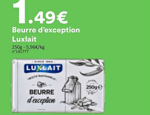 Beurre d'exception Luxlait
