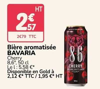 Bière aromatisée BAVARIA Cherry 8,6° 50 cl