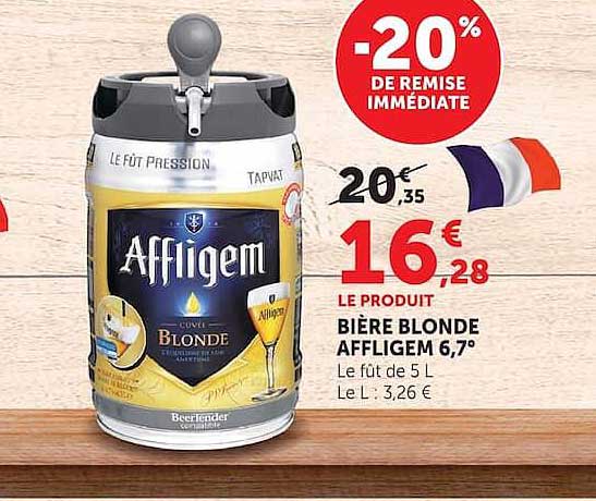 Bière blonde Affligem 6,7°