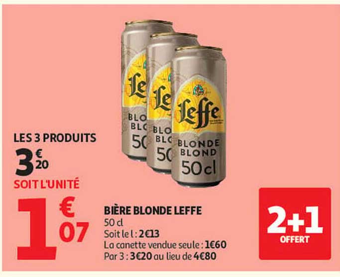 BIÈRE BLONDE LEFFE 50 cl