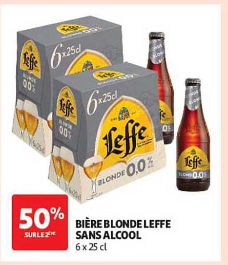 BIÈRE BLONDE LEFFE SANS ALCOOL 6 x 25 cl