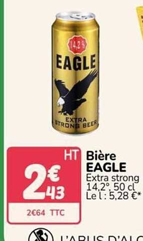 Bière EAGLE Extra strong 14,2°