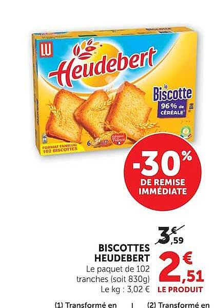 BISCOTTES HEUDEBERT