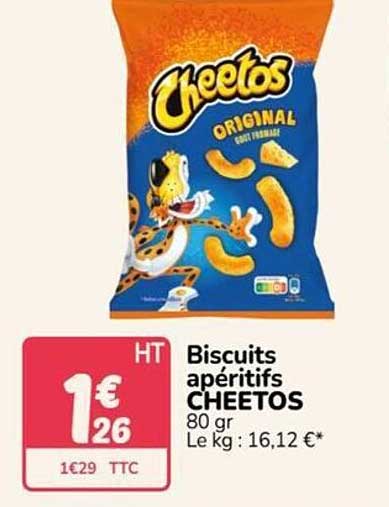 Biscuits apéritifs CHEETOS 80 gr