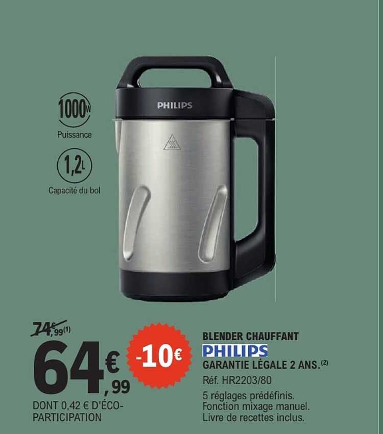 BLENDER CHAUFFANT PHILIPS