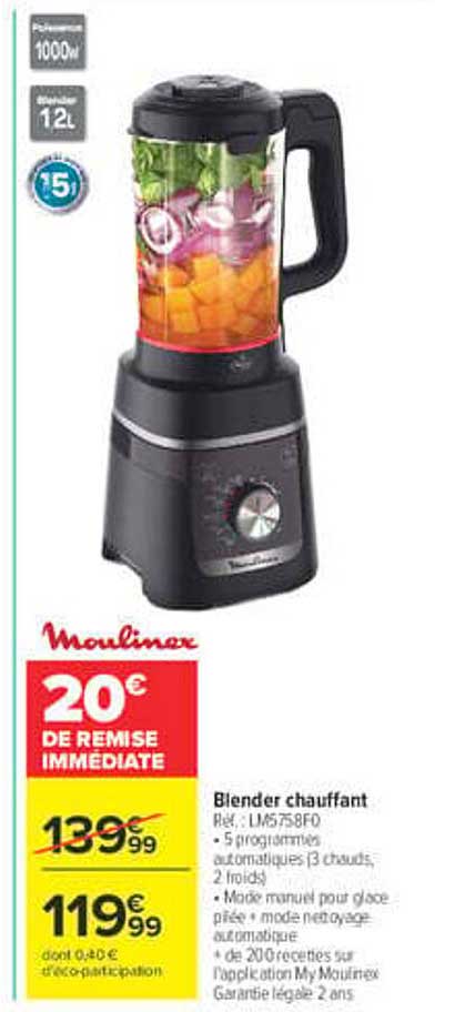 Blender chauffant