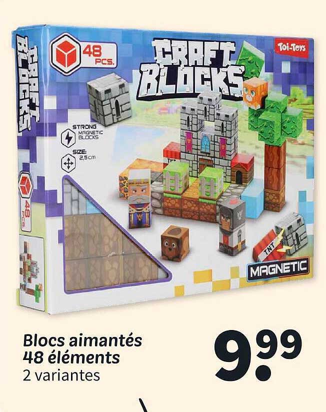 Blocs aimantés 48 éléments