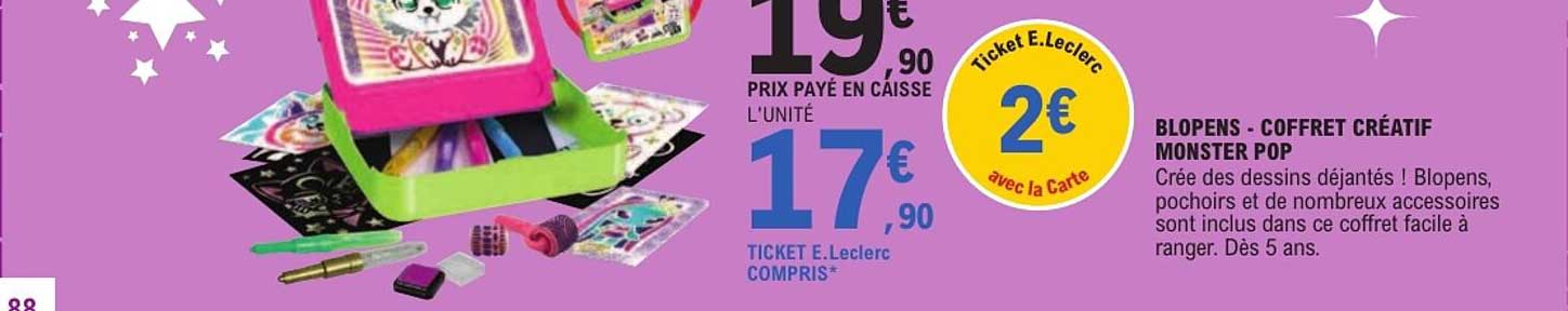 BLOPENS - COFFRET CRÉATIF MONSTER POP