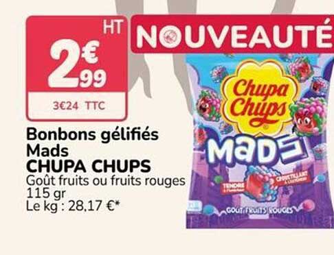 Bonbons gélifiés Mads CHUPA CHUPS