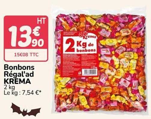 Bonbons Régal'ad KREMA 2 kg