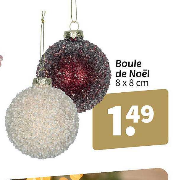 Boule de Noël 8 x 8 cm