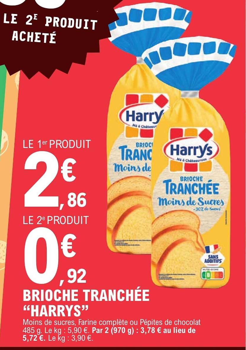 BRIOCHE TRANCHÉE “HARRYS”