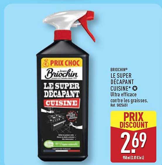 BRIOCHIN LE SUPER DÉCAPANT CUISINE* Ultra efficace contre les graisses. Réf 5025651