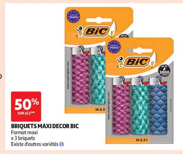 BRIQUETS MAXI DECOR BIC