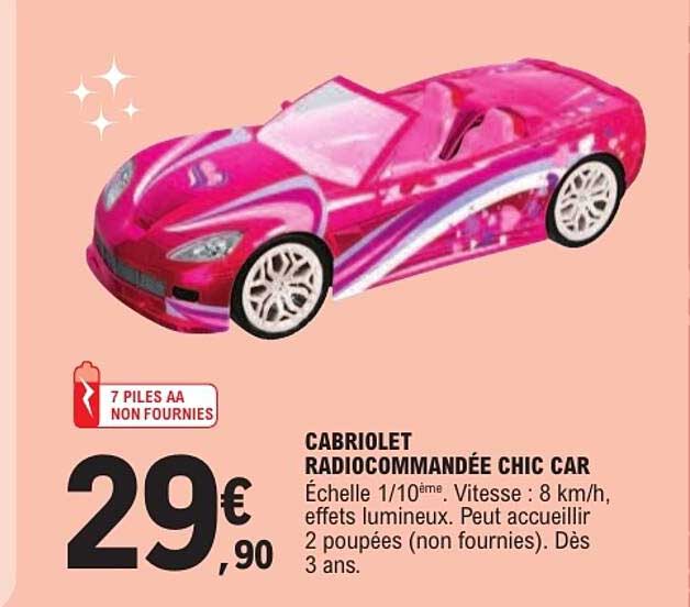 CABRIOLET RADIOCOMMANDÉE CHIC CAR