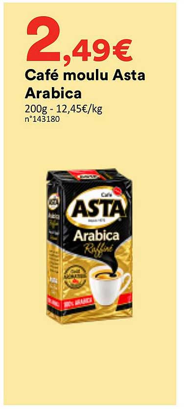 Café moulu Asta Arabica