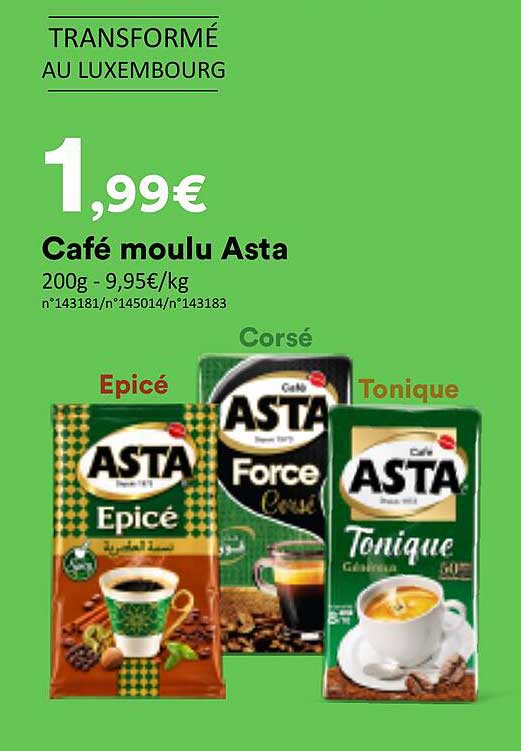 Café moulu Asta
