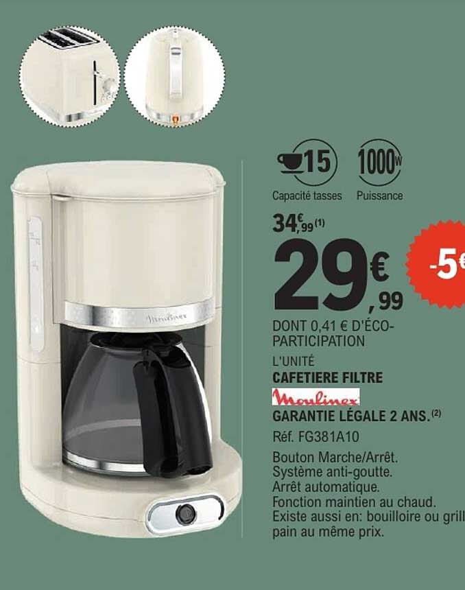 CAFETIERE FILTRE Moulinex