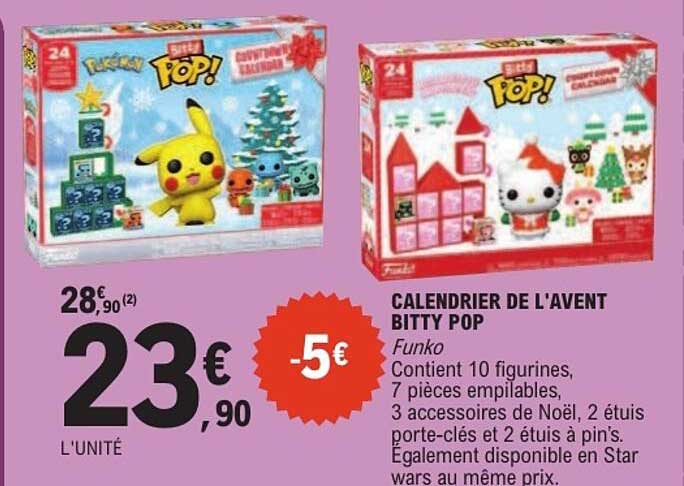 CALENDRIER DE L'AVENT BITTY POP