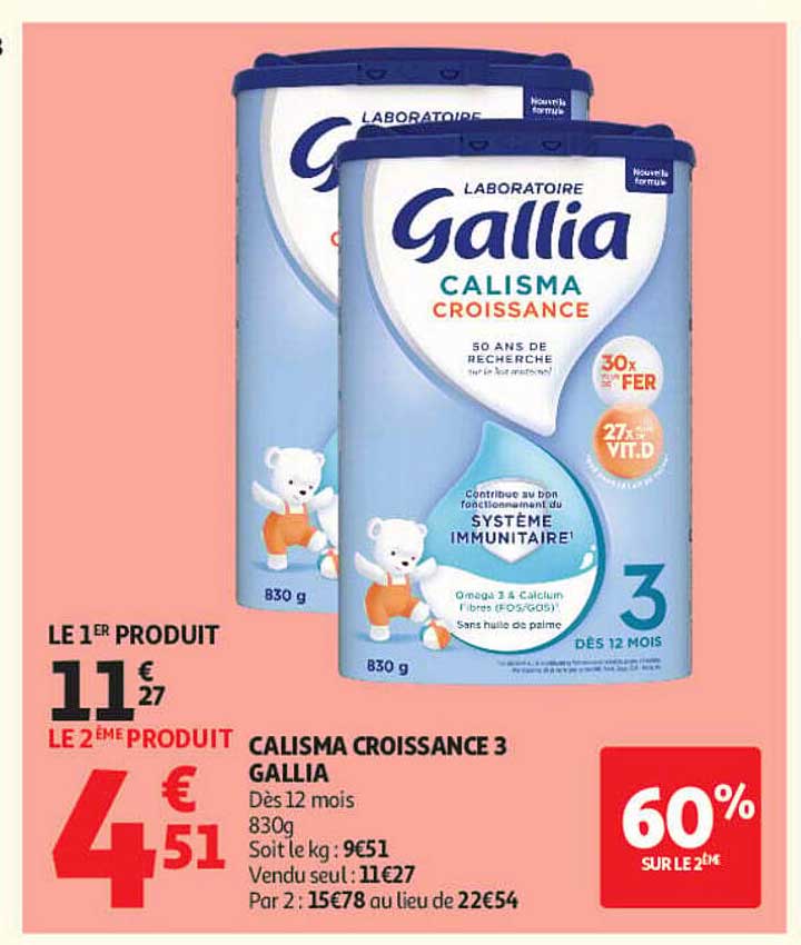 CALISMA CROISSANCE 3 GALLIA