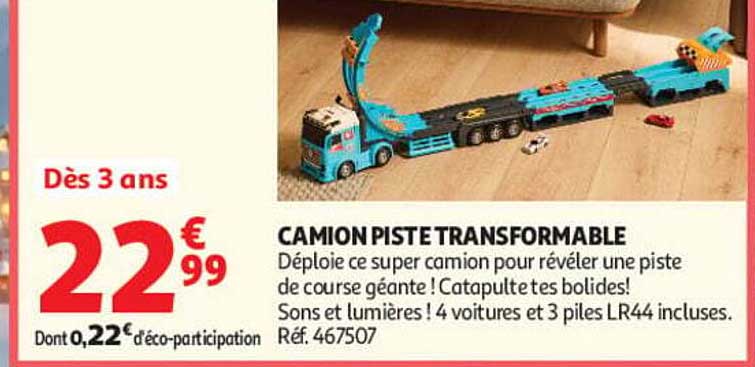CAMION PISTE TRANSFORMABLE