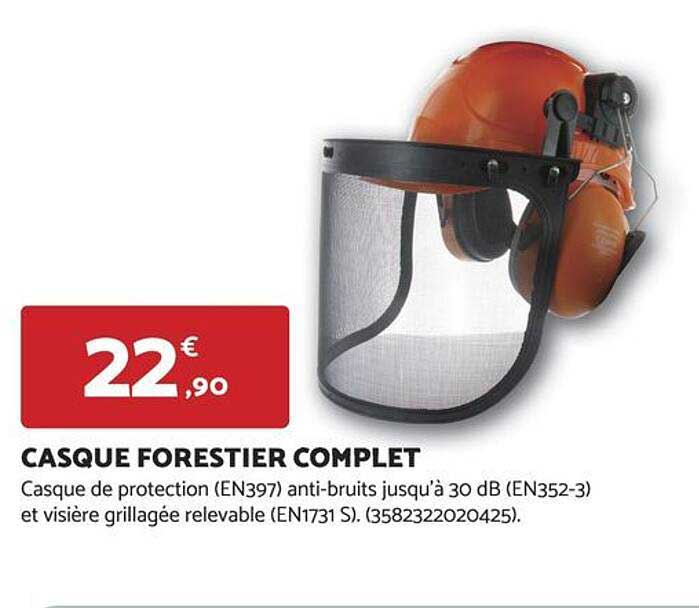 CASQUE FORESTIER COMPLET