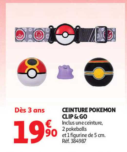 CEINTURE POKEMON CLIP & GO