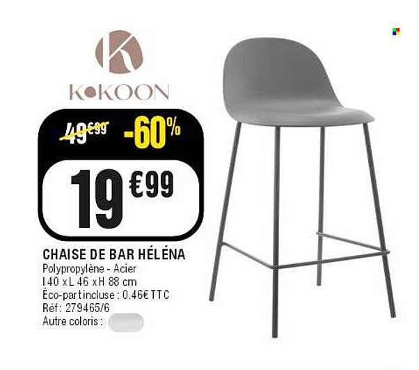 CHAISE DE BAR HÉLÉNA