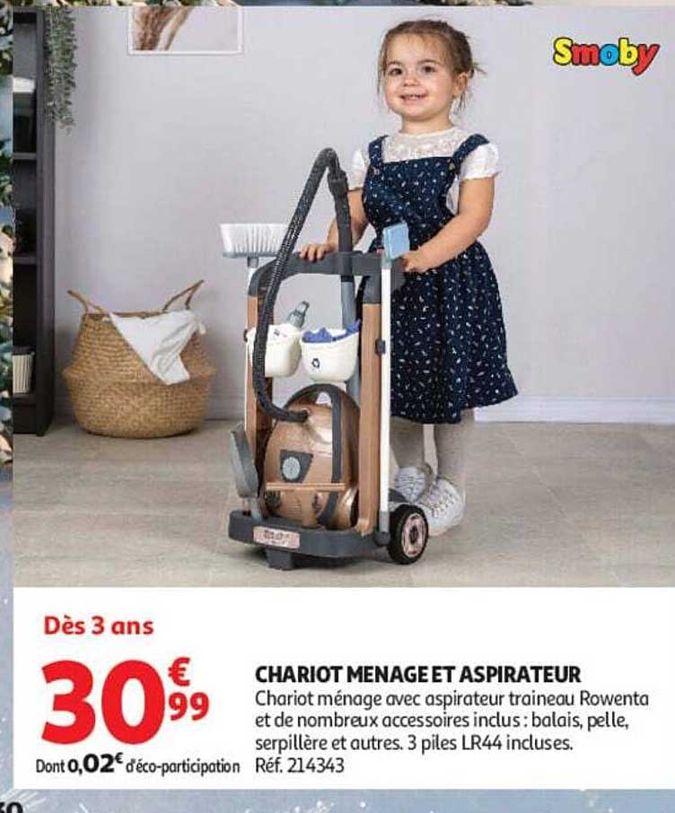 CHARIOT MENAGE ET ASPIRATEUR