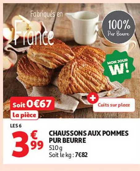 CHAUSSONS AUX POMMES PUR BEURRE