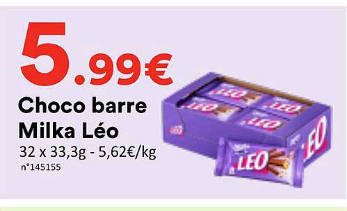 Choco barre Milka Léo