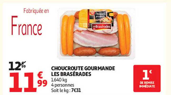 CHOUCROUTE GOURMANDE LES BRASÉRADES