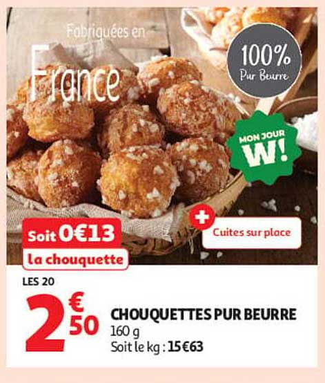 CHOUQUETTES PUR BEURRE