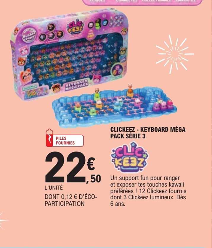 CLICKEEZ - KEYBOARD MÉGA PACK SÉRIE 3