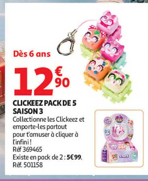 CLICKEEZ PACK DE 5 SAISON 3