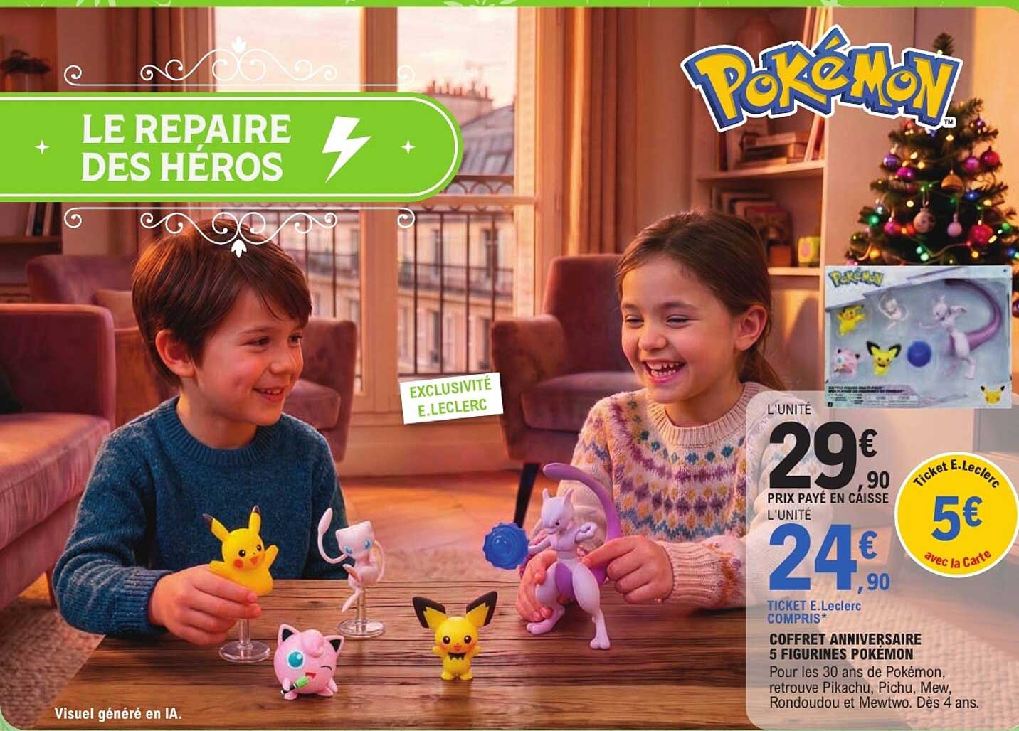 COFFRET ANNIVERSAIRE 5 FIGURINES POKÉMON