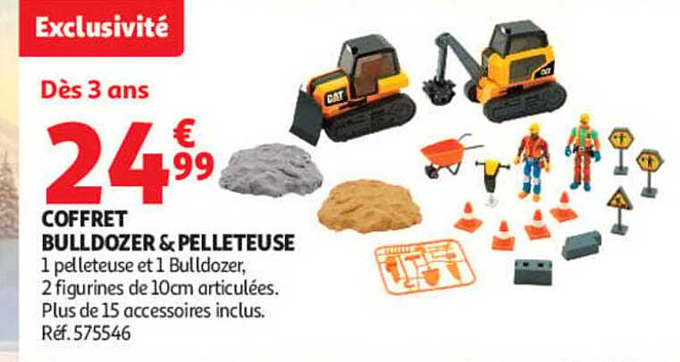 COFFRET BULLDOZER & PELLETEUSE
