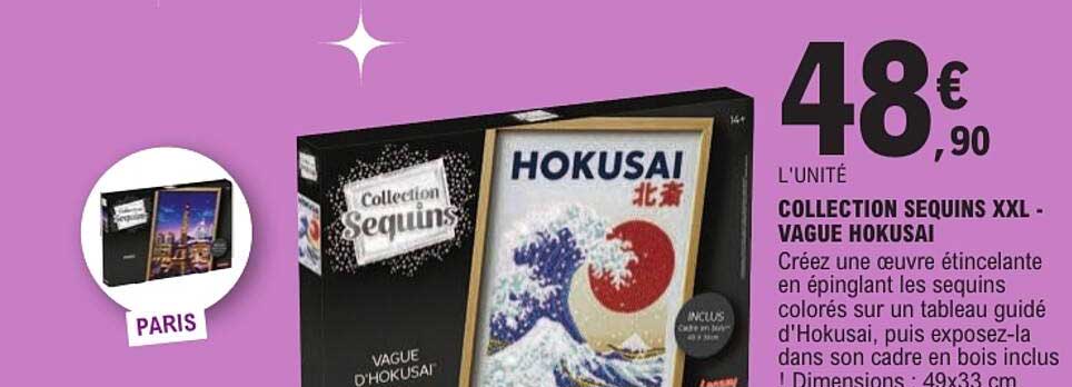 COLLECTION SEQUINS XXL - VAGUE HOKUSAI
