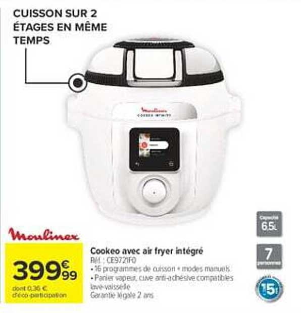 Cookeo avec air fryer intégré