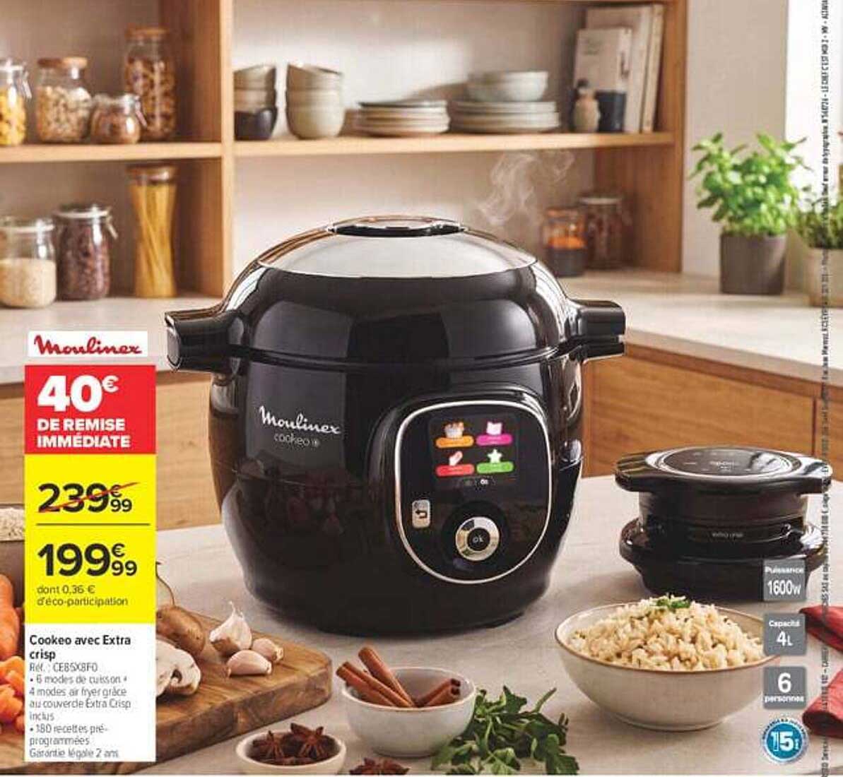 Cookeo avec Extra crisp