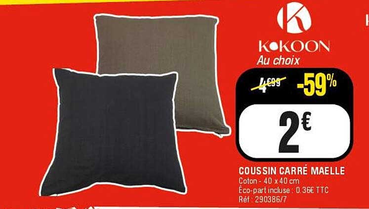 COUSSIN CARRÉ MAELLE