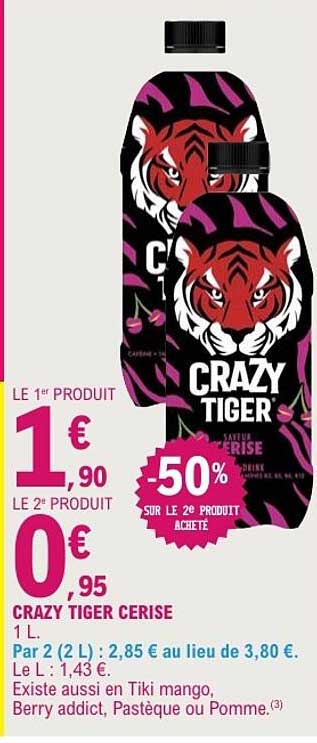 CRAZY TIGER CERISE