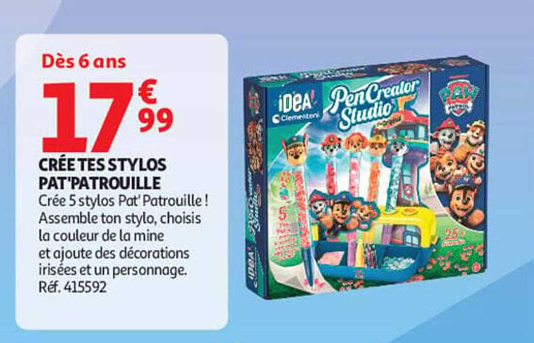 CRÉE TES STYLOS PAT'PATROUILLE