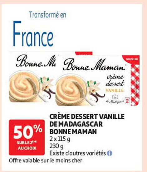 CRÈME DESSERT VANILLE DE MADAGASCAR BONNE MAMAN
