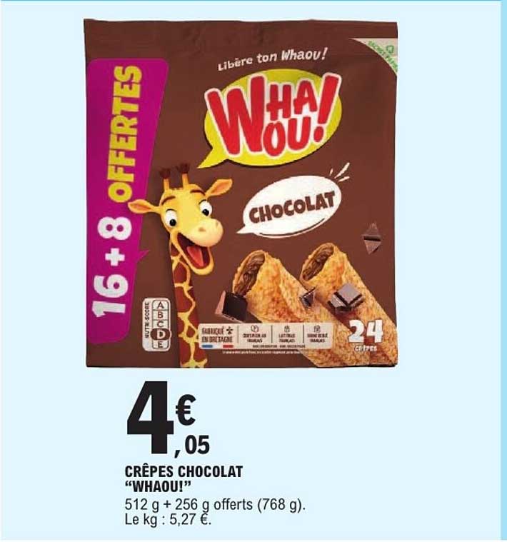 CRÊPES CHOCOLAT “WHAOU!”
